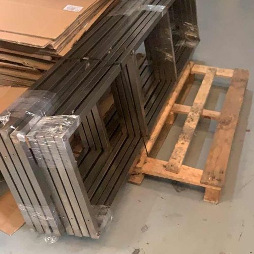 Pieza con tubos en acero inoxidable